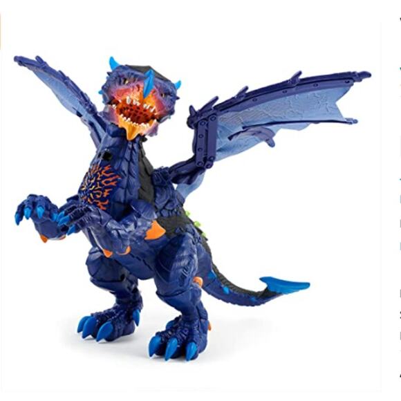 WowWee Untamed Legends Dragon Vulcan (Dark Blue) Interactive Toy NEW - Picture 1 of 12